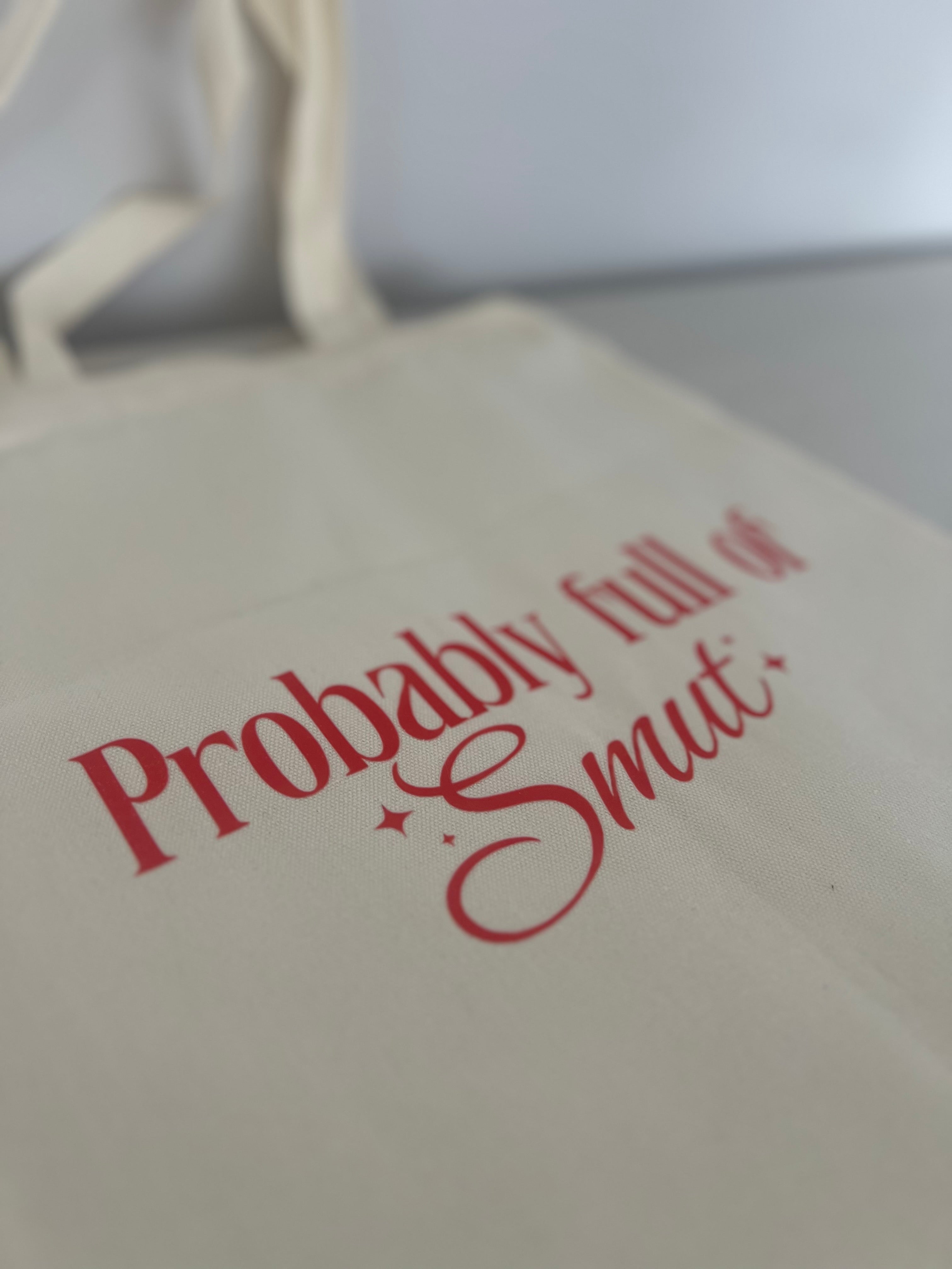 Probably smut small tote bag