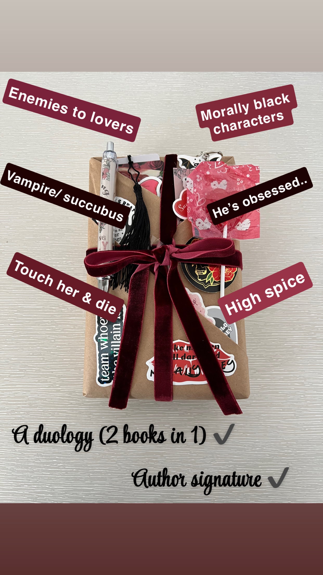 Dark fantasy duology Blind date with a book