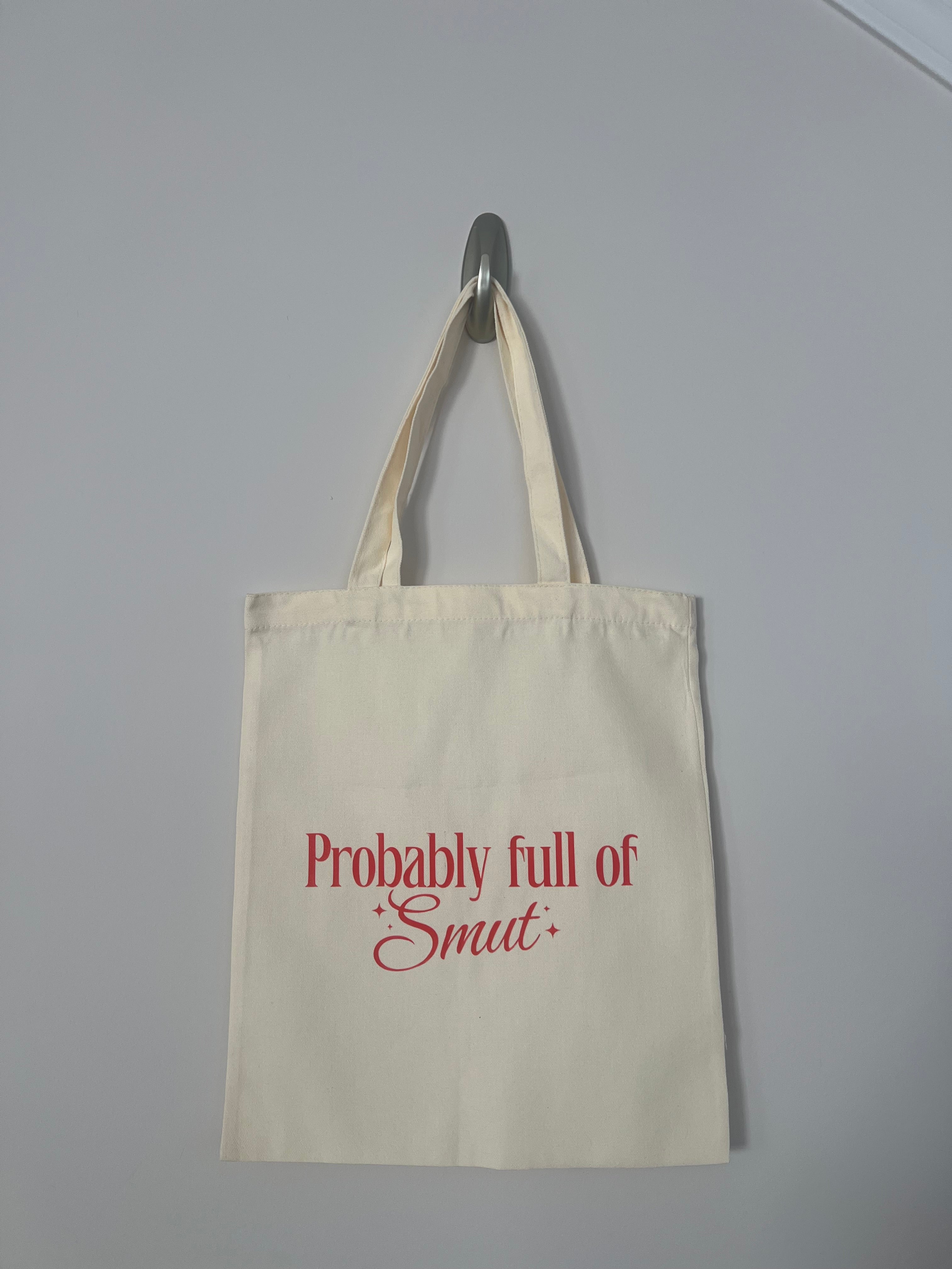 Probably smut small tote bag