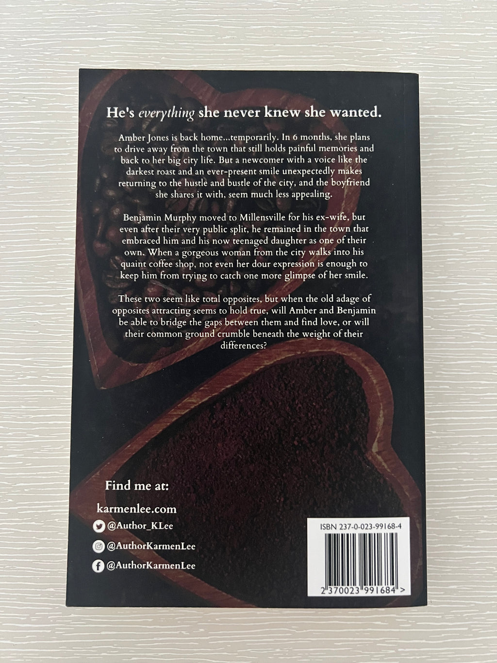 Cups of you signed paperback by Karen Lee