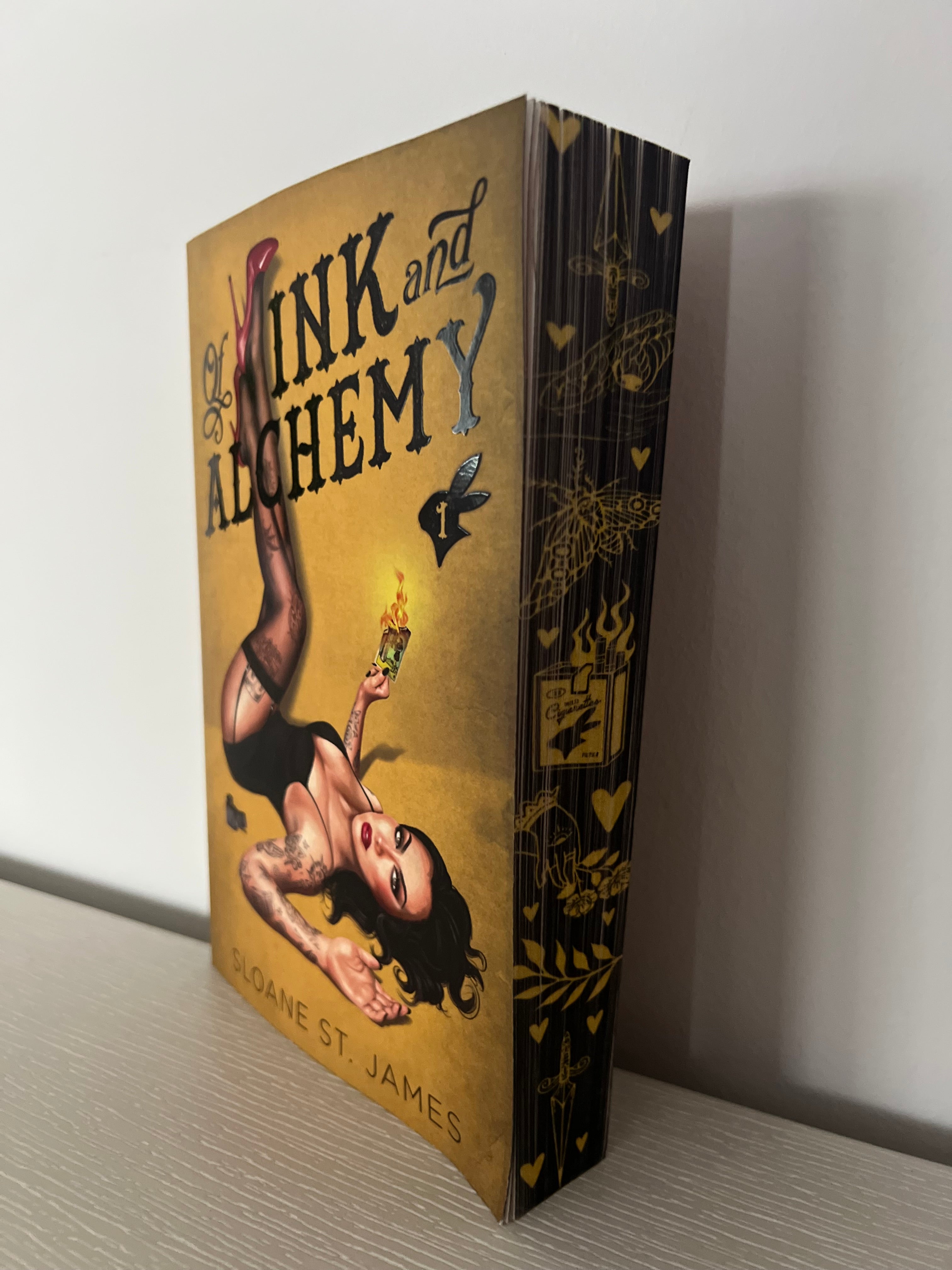 Of Ink and Alchemy by Sloane St. James. Deluxe edition, sprayed edges.
