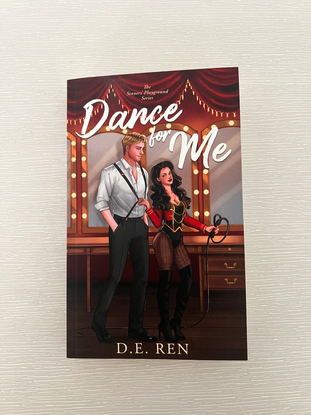 Dance for Me signed paperback by D.E Ren with character art & extras