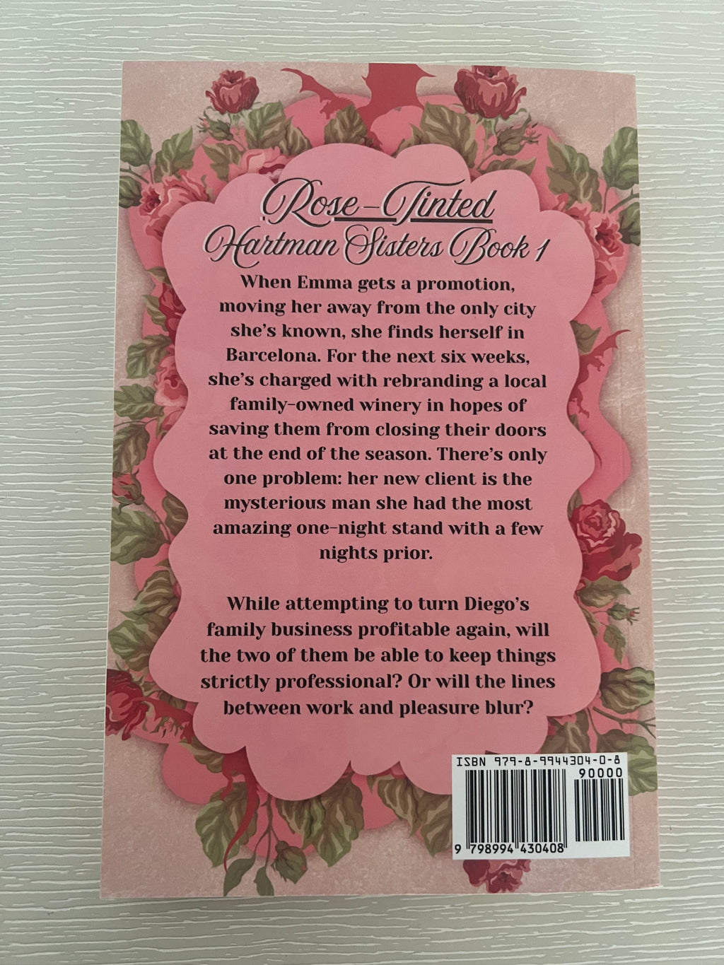 Rose-Tinted by A.N. Lee signed paperback copy with character art & exclusive extras
