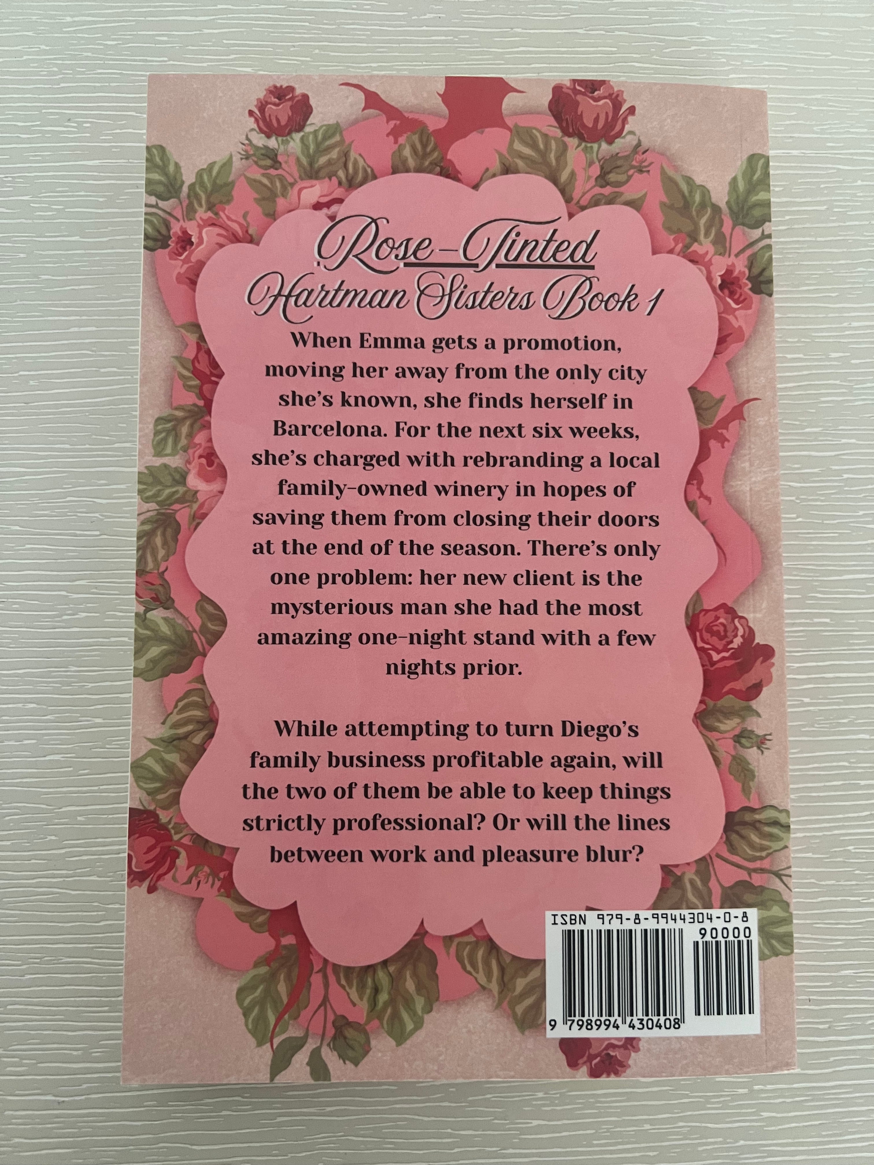 Rose-Tinted by A.N. Lee signed paperback copy with character art & exclusive extras