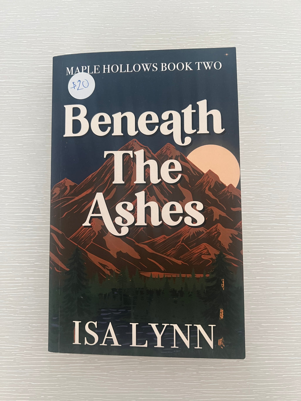 Beneath the Ashes signed paperback by Isa Lynn with extras