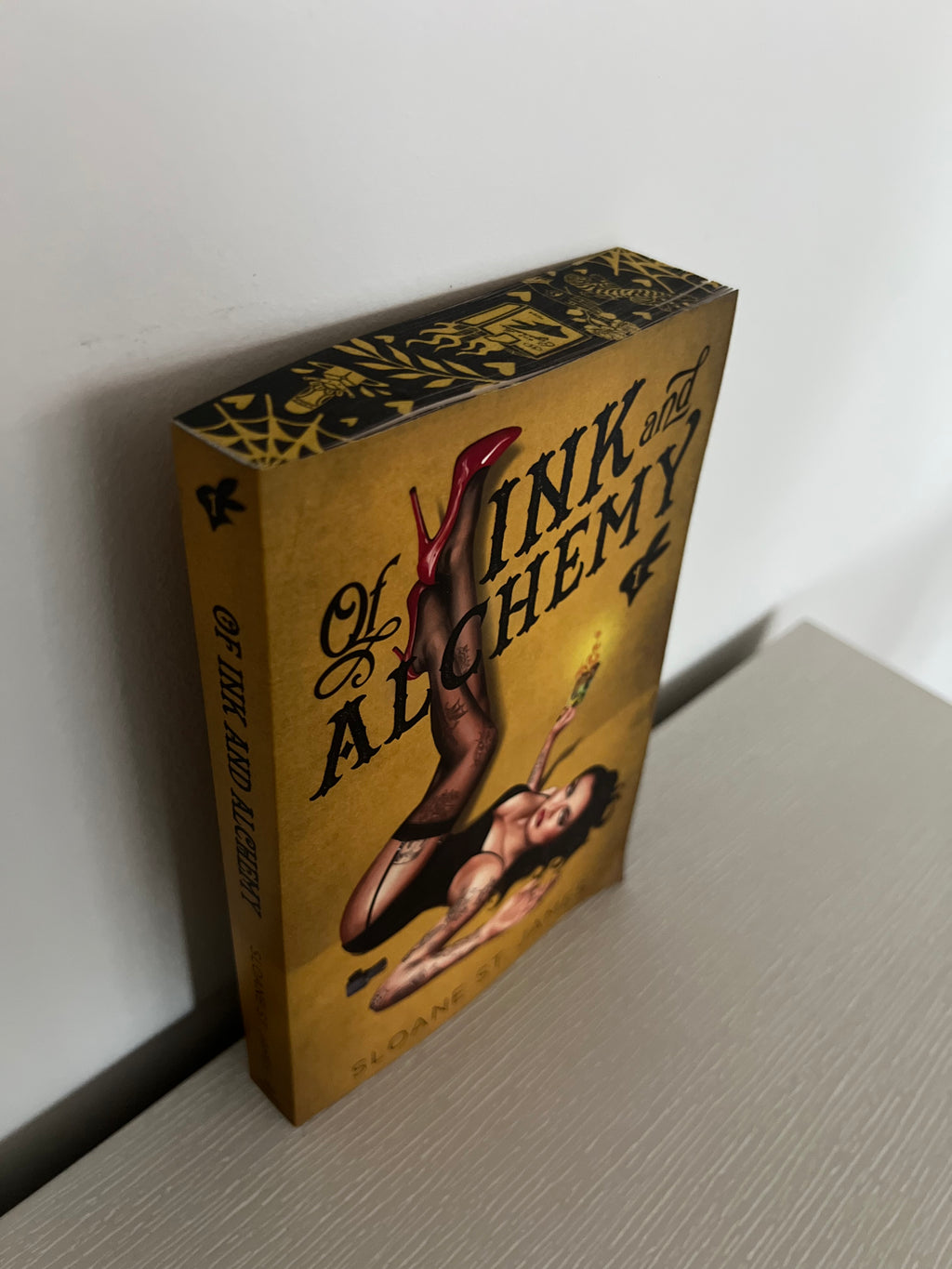 Of Ink and Alchemy by Sloane St. James. Deluxe edition, sprayed edges.