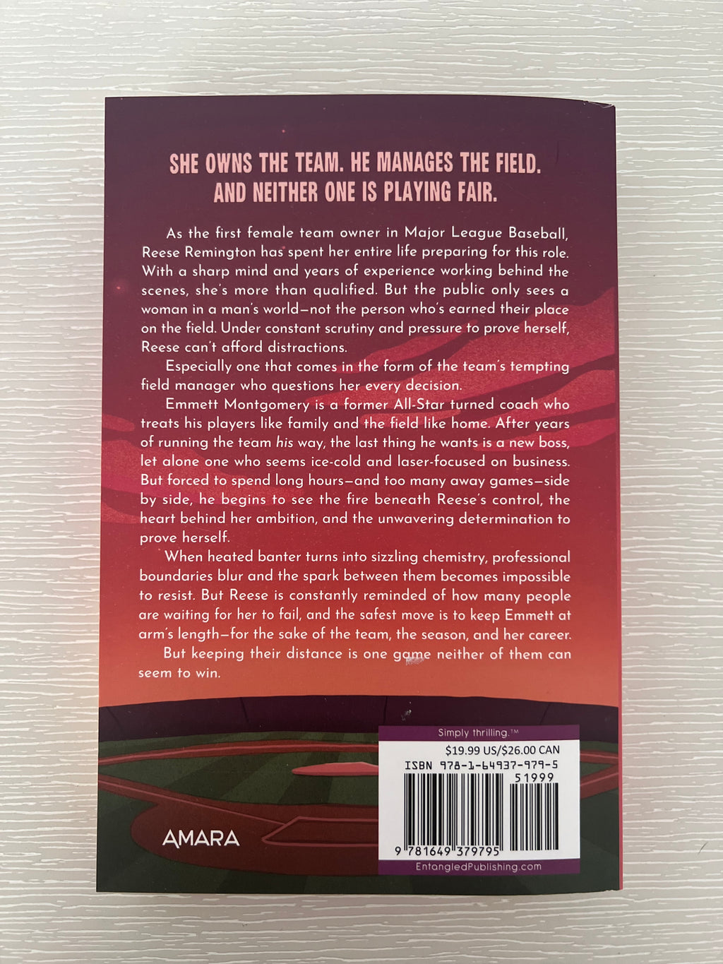 In Her Own League by Liz Tomforde special edition with sprayed edges
