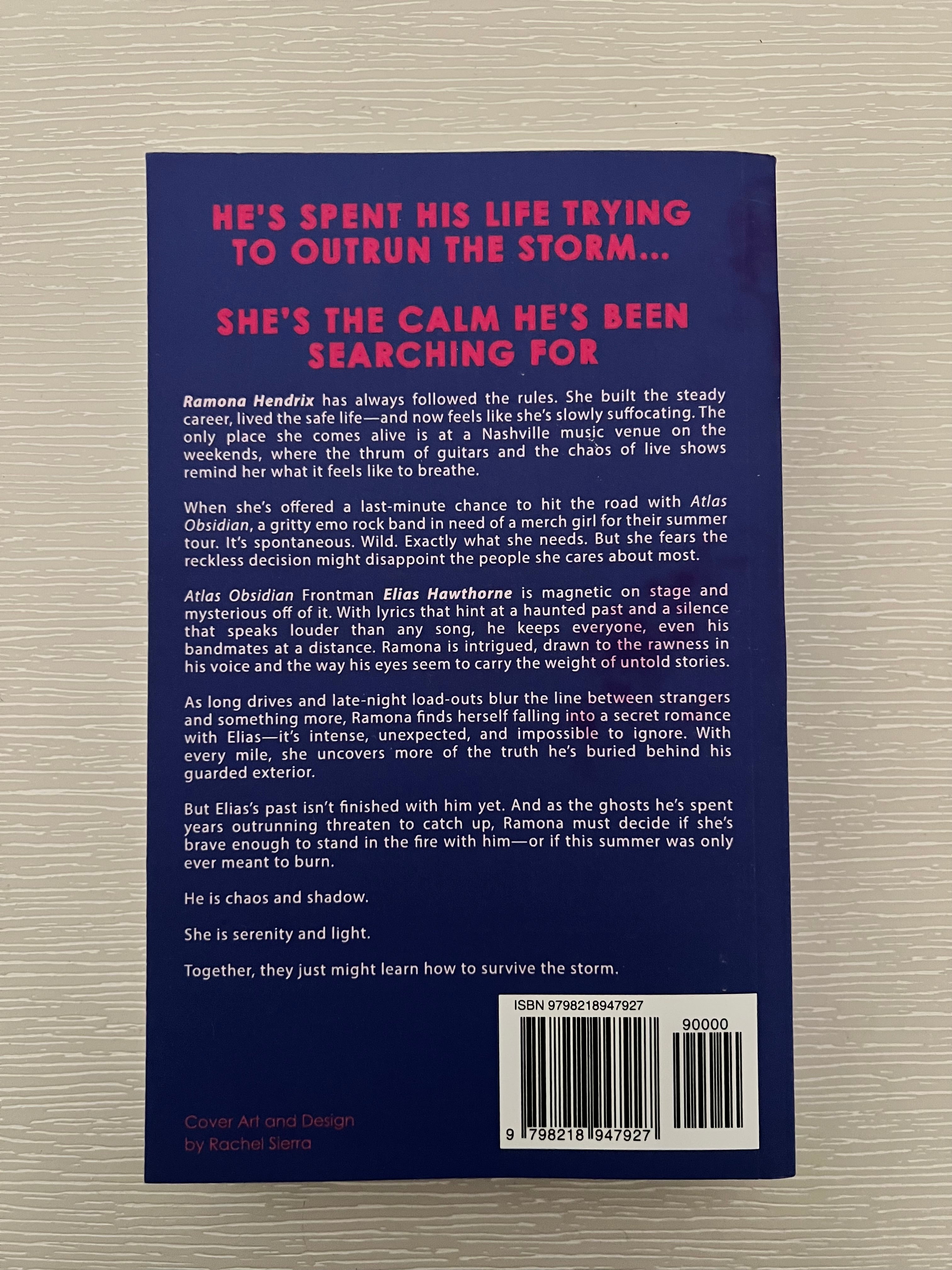 Through the Storm paperback signed edition by Rebecca Elder with exclusive merch