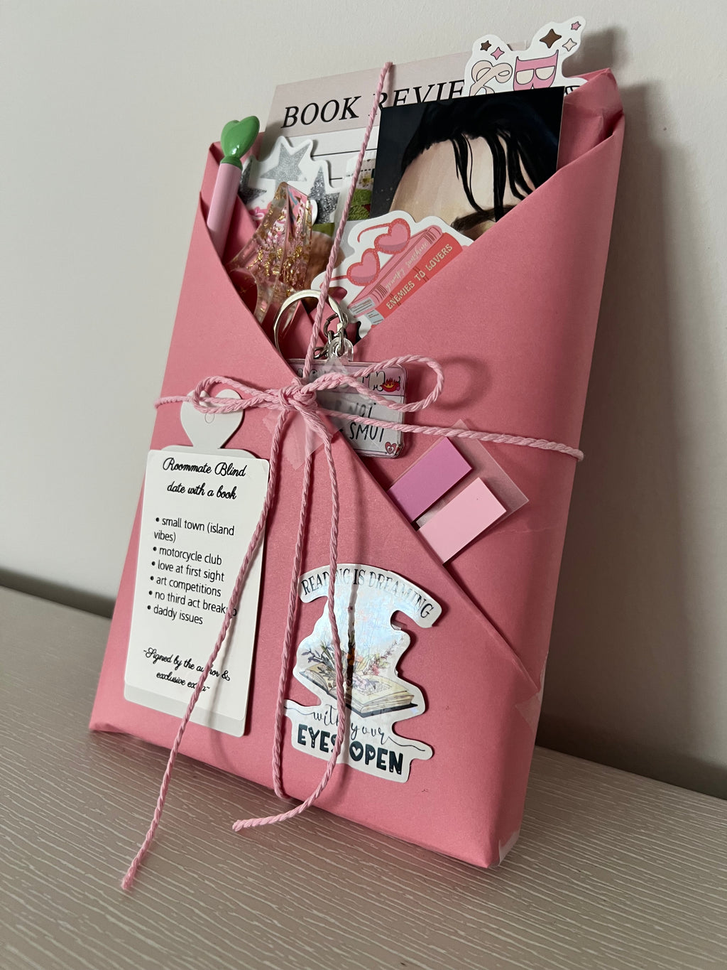 Roommate blind date with a book