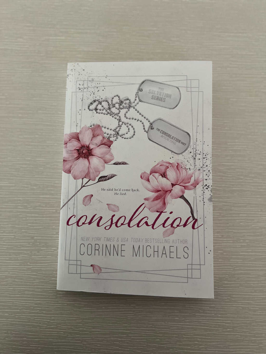 Consolation by Corinne Michaels Special edition cover
