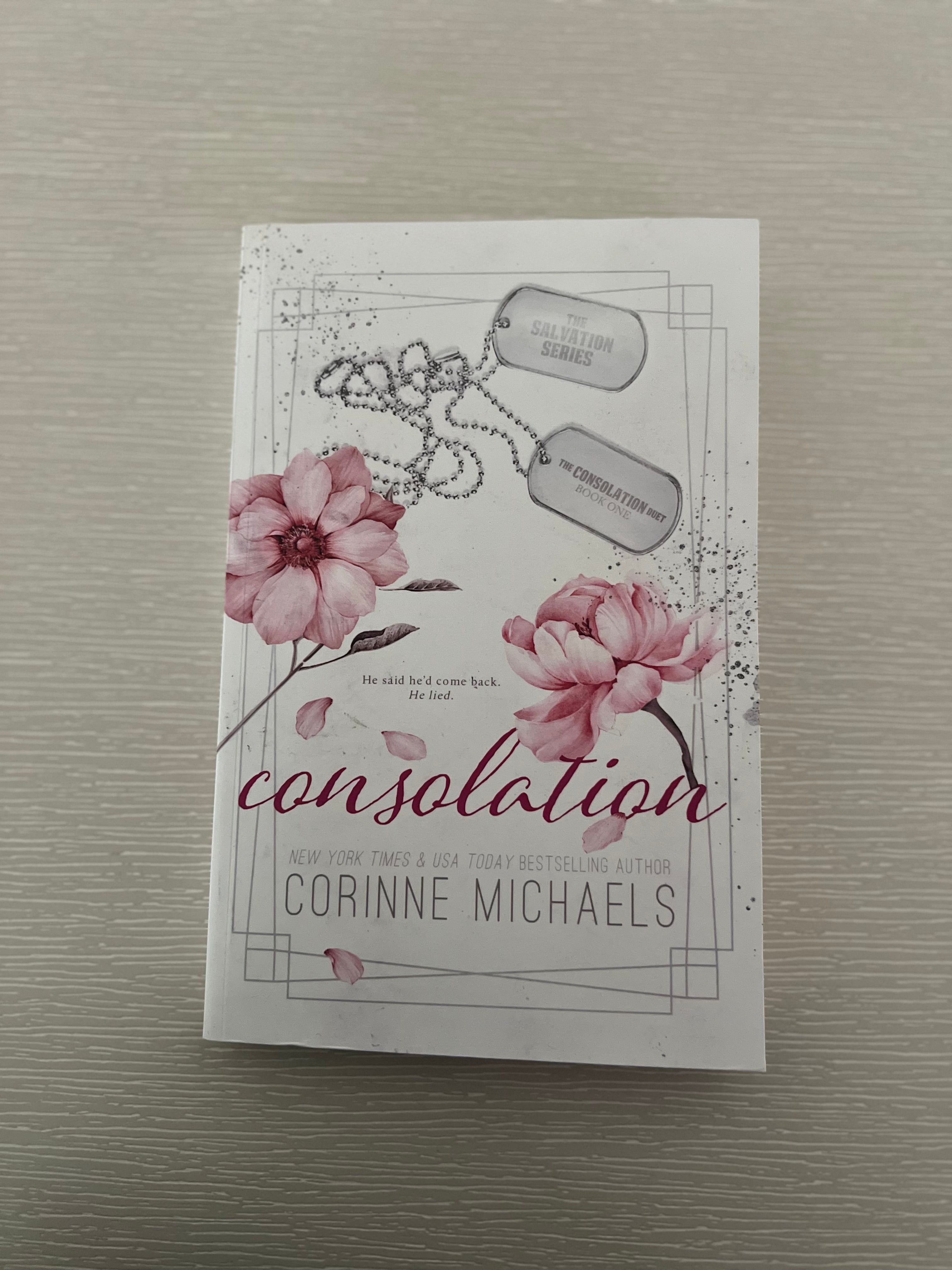 Consolation by Corinne Michaels Special edition cover