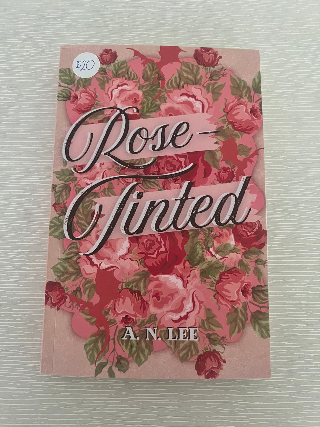 Rose-Tinted by A.N. Lee signed paperback copy with character art & exclusive extras