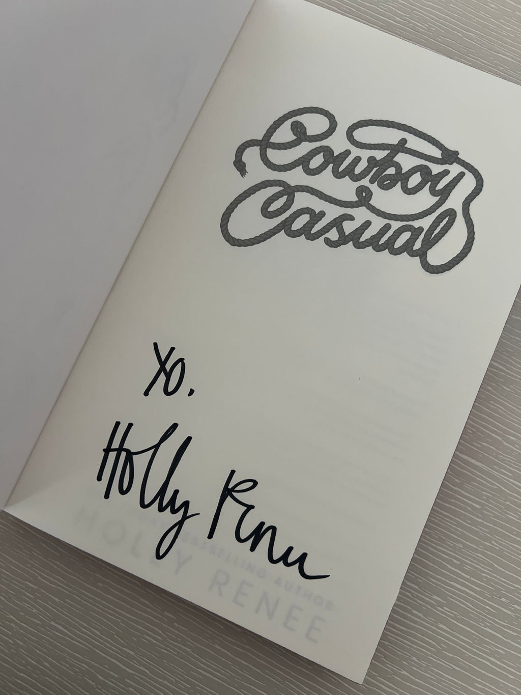 Cowboy Casual: Indie Bookstore Exclusive Paperback Gold Foil with Sprayed Edges Signed edition