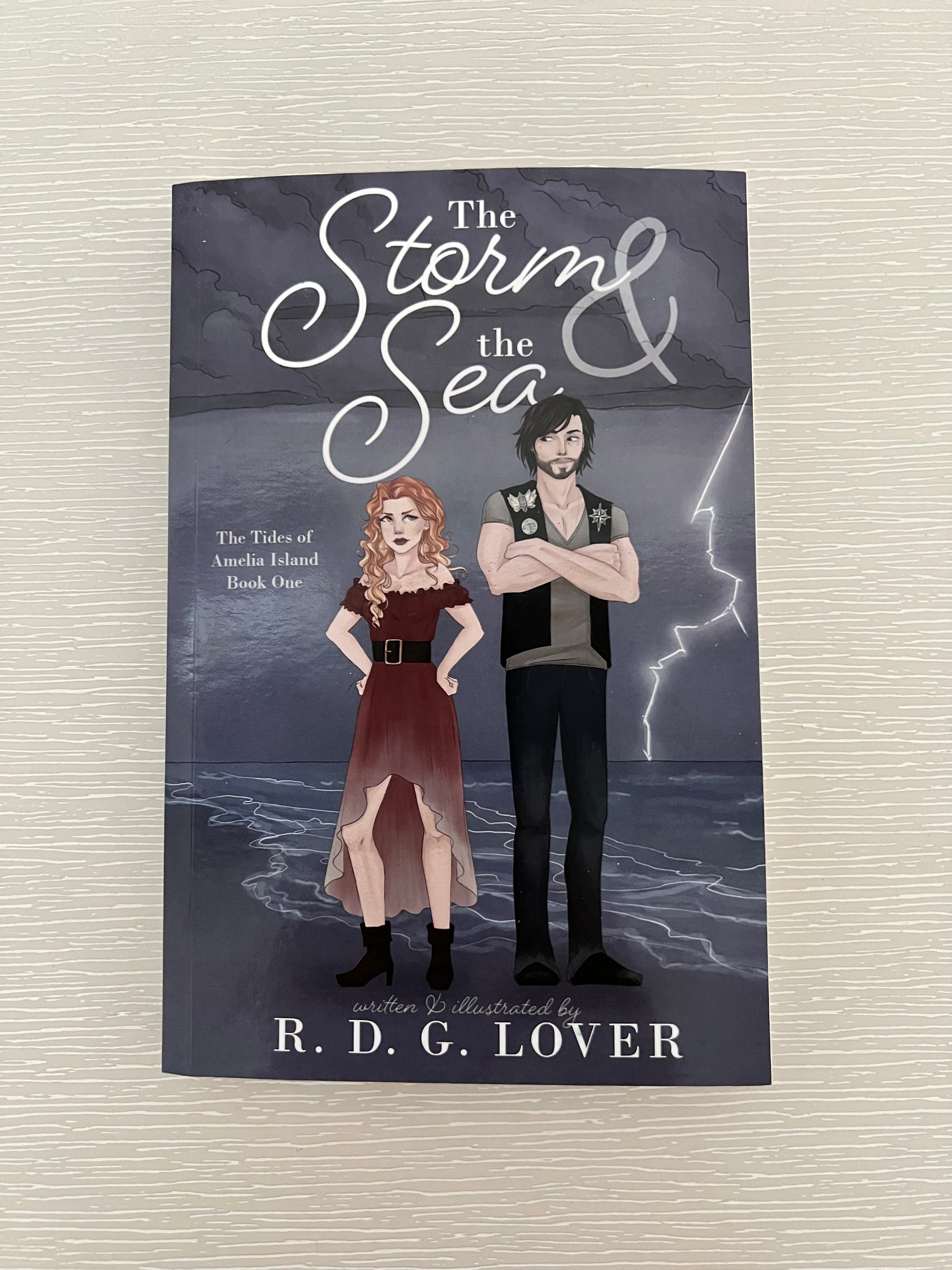 The Storm & the Sea by R.D.G. Lover signed paperback with exclusive bookmark & artwork