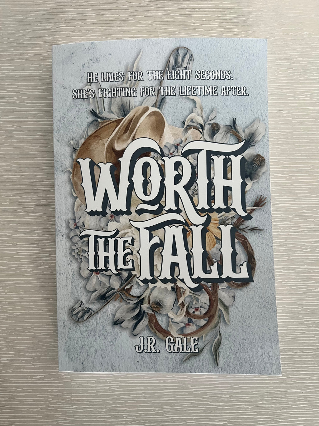 Worth The Fall by JR Gale signed paperback edition with bookmark