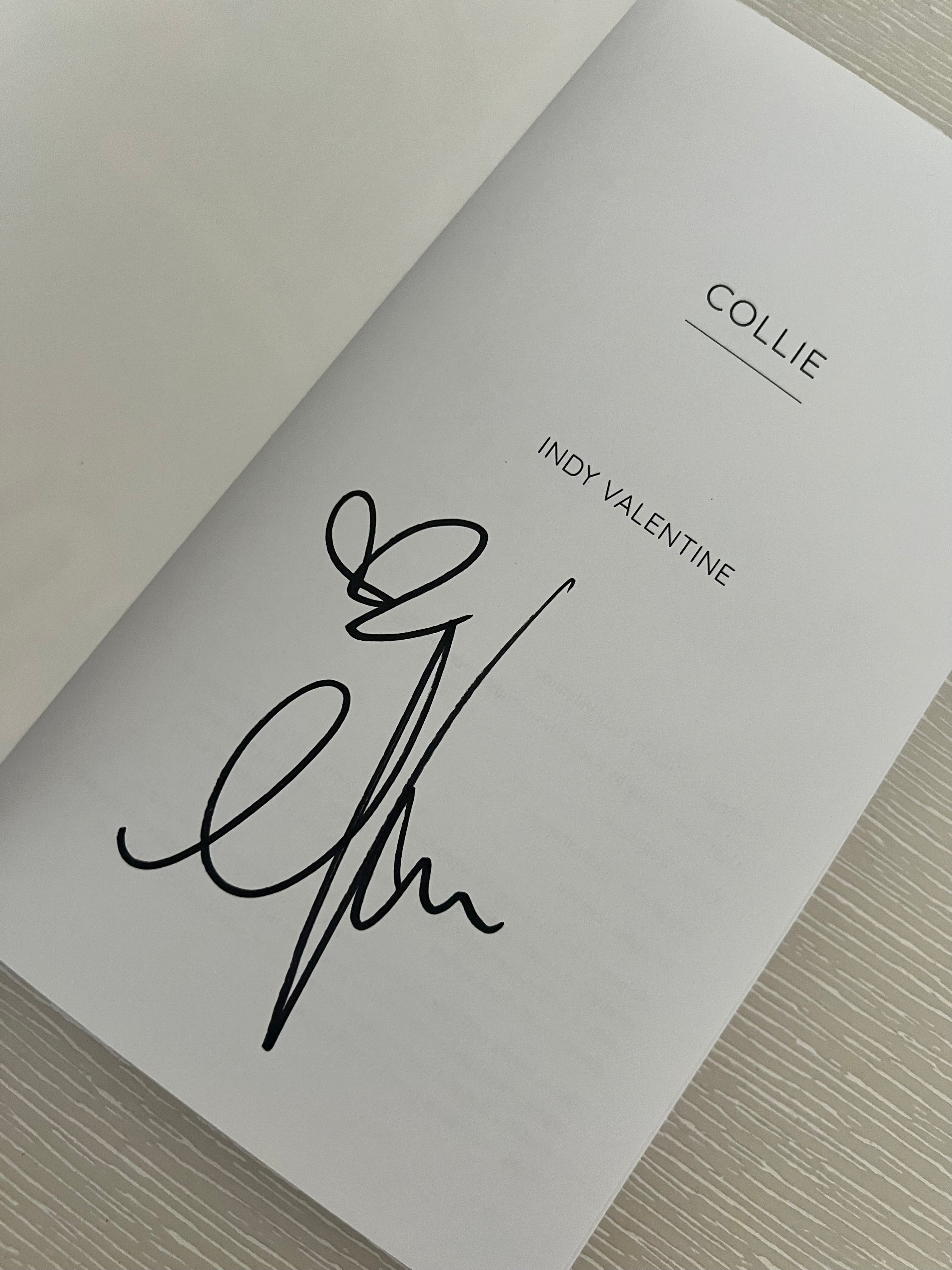 Collie by Indy Valentine signed special edition with character art & extras