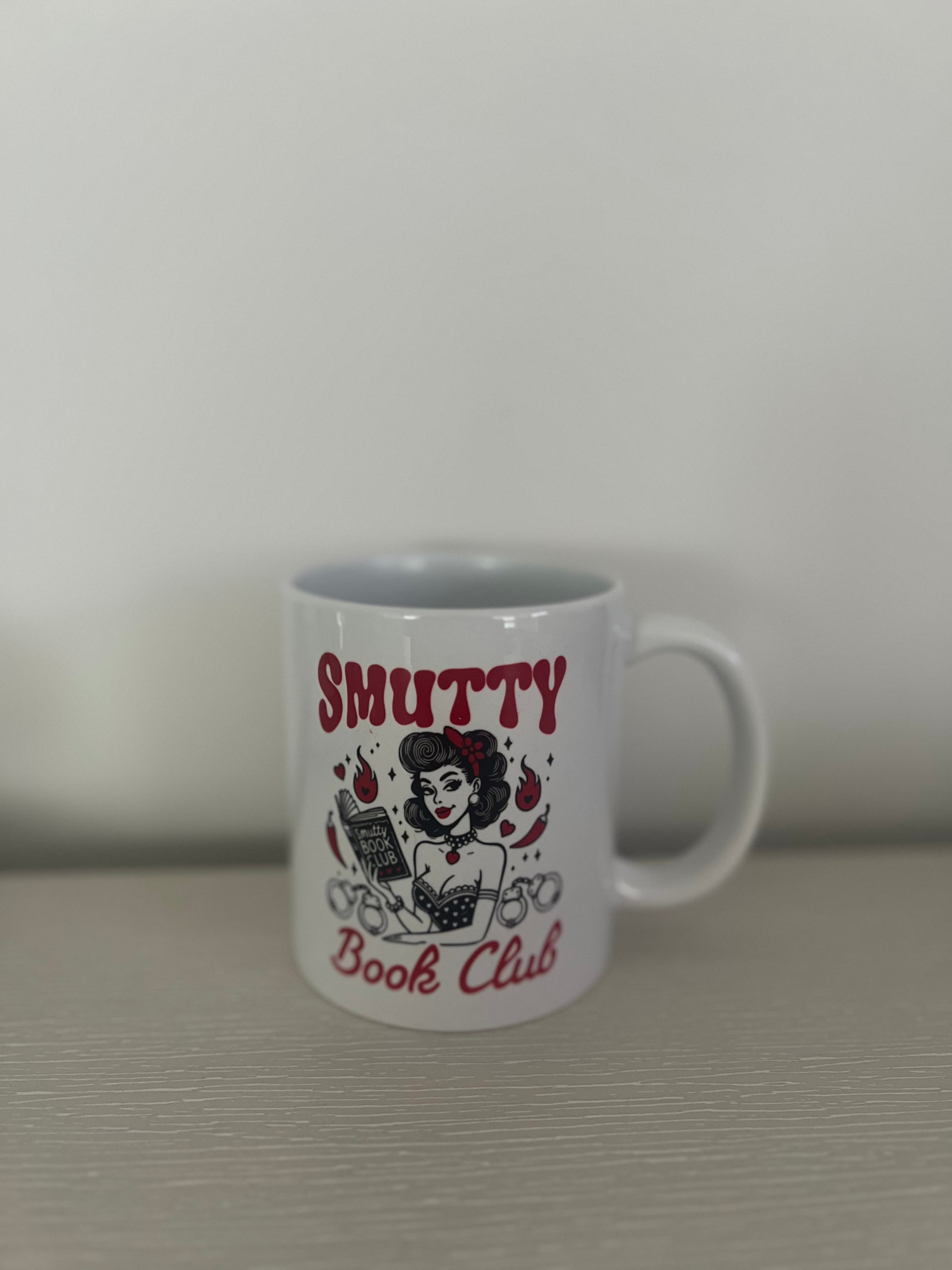 Smutty book club mug