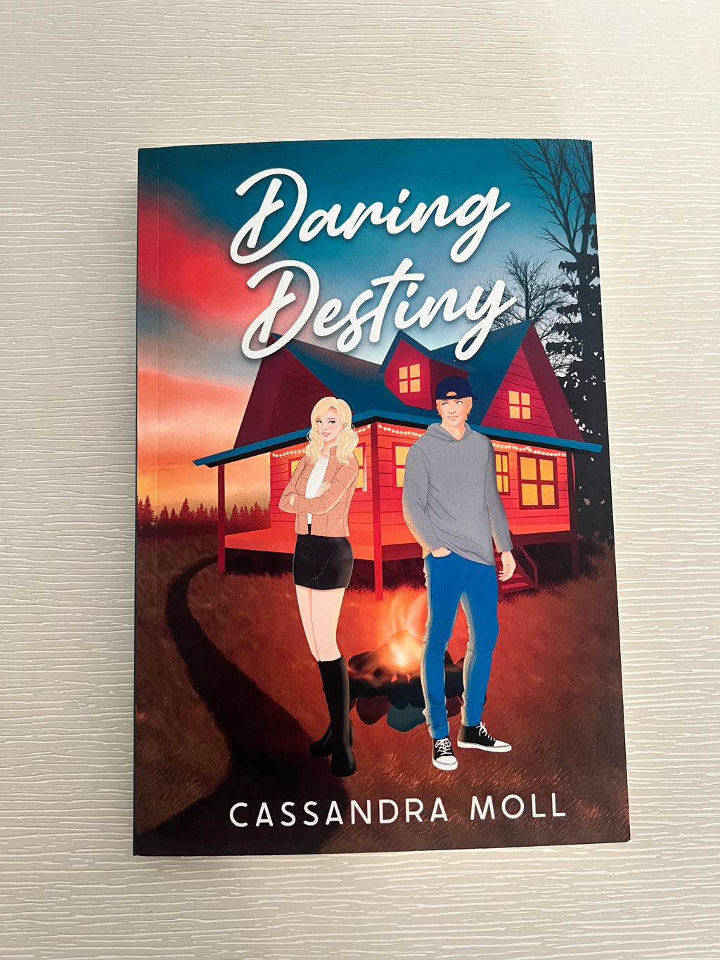 Daring Destiny by Cassandra Moll paperback signed edition with bookmark