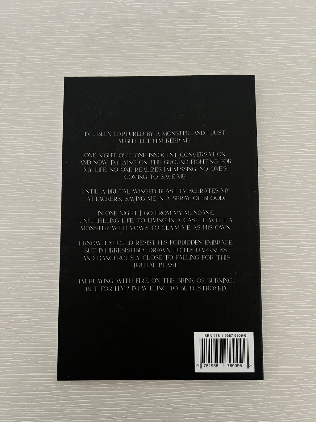 My Brutal Beast paperback novella By Melissa Cummings