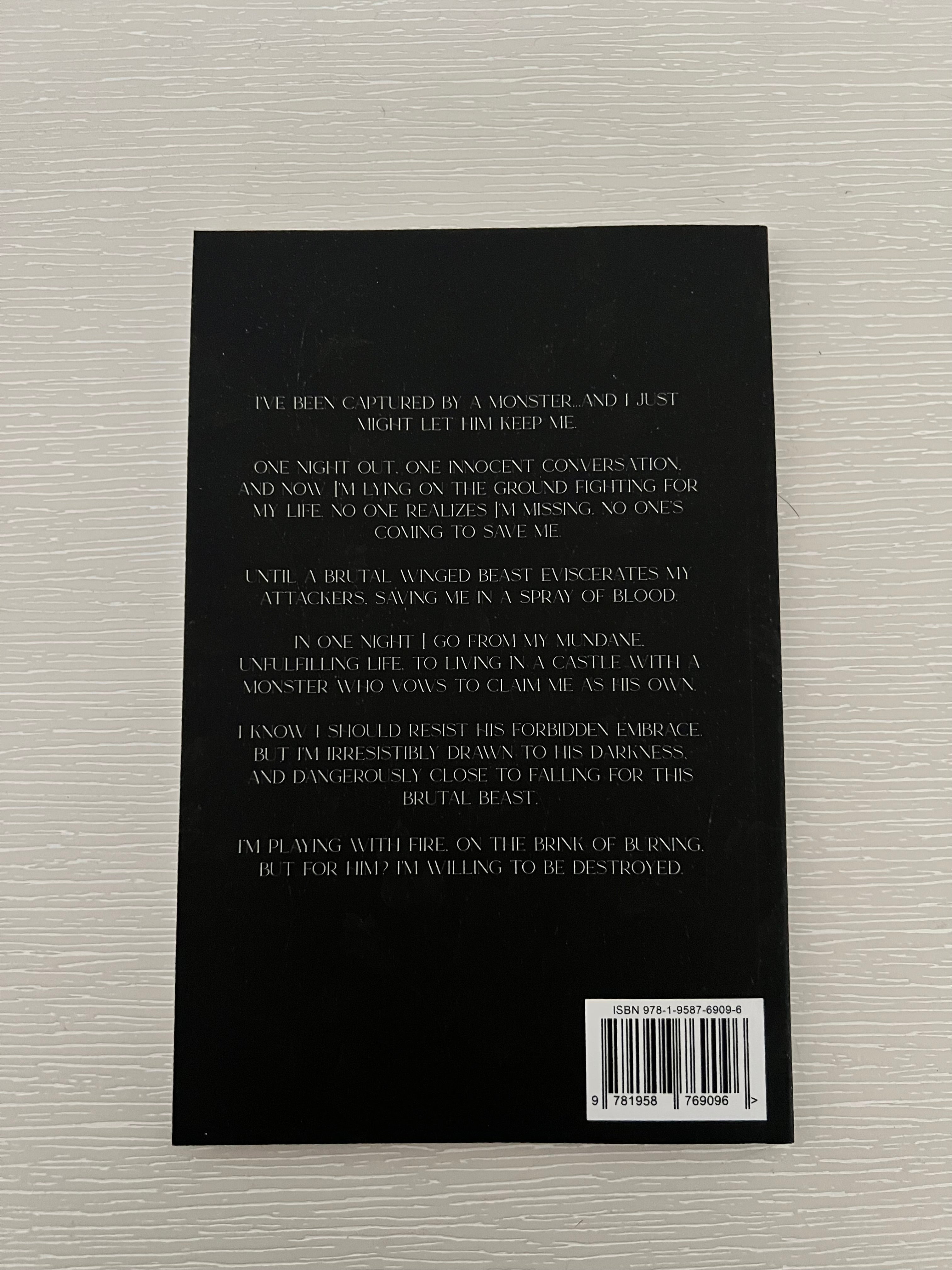 My Brutal Beast paperback novella By Melissa Cummings