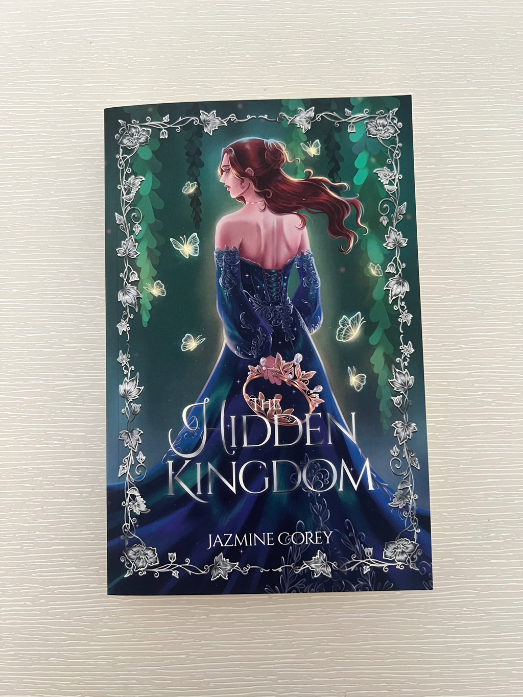 The Hidden Kingdom signed paperback by Jazmine Corey including character art & extras