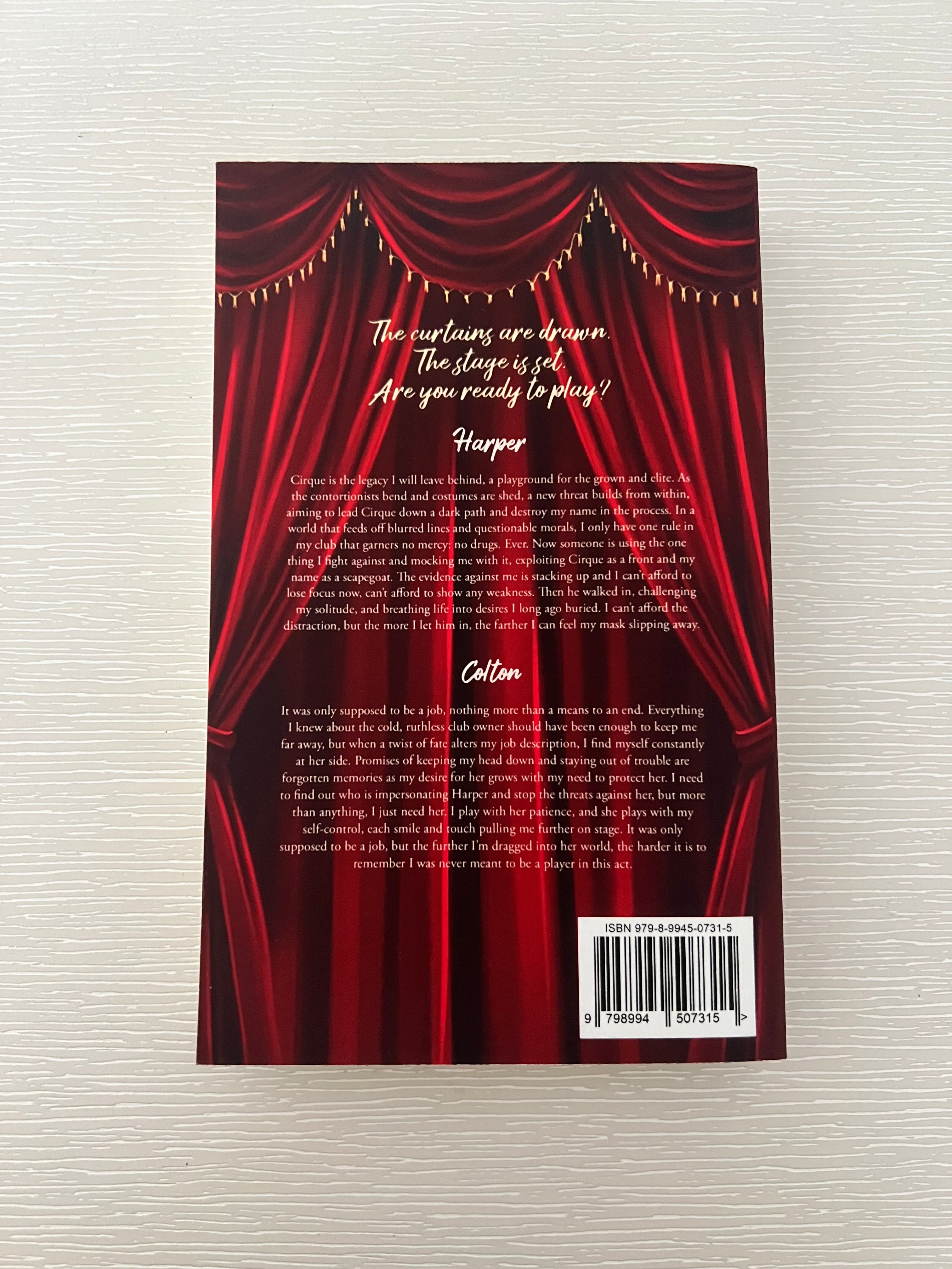 Dance for Me signed paperback by D.E Ren with character art & extras