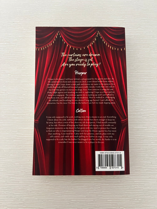 Dance for Me signed paperback by D.E Ren with character art & extras